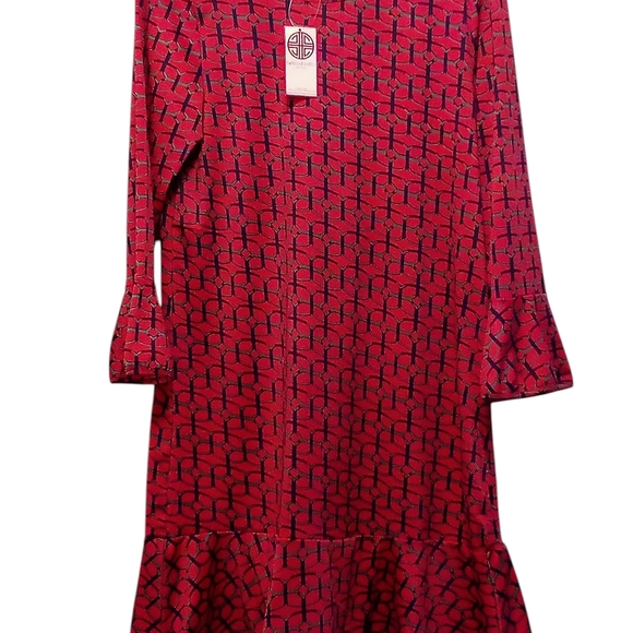 Buckhead Betties - Maze Runner Mandy, Long Bell Sleeves, Round Neck, Poly-knit, - Picture 6 of 12